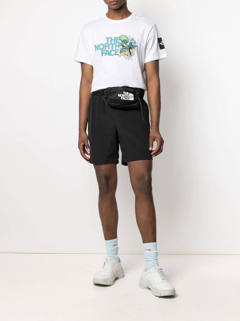 logo-patch track shorts - 2