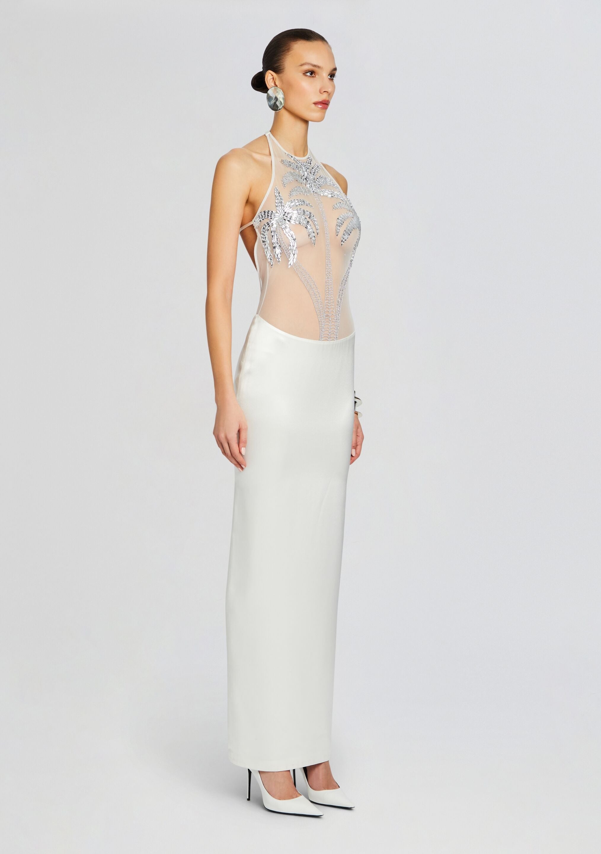 MERIDIAN EMBELLISHED DRESS - 3