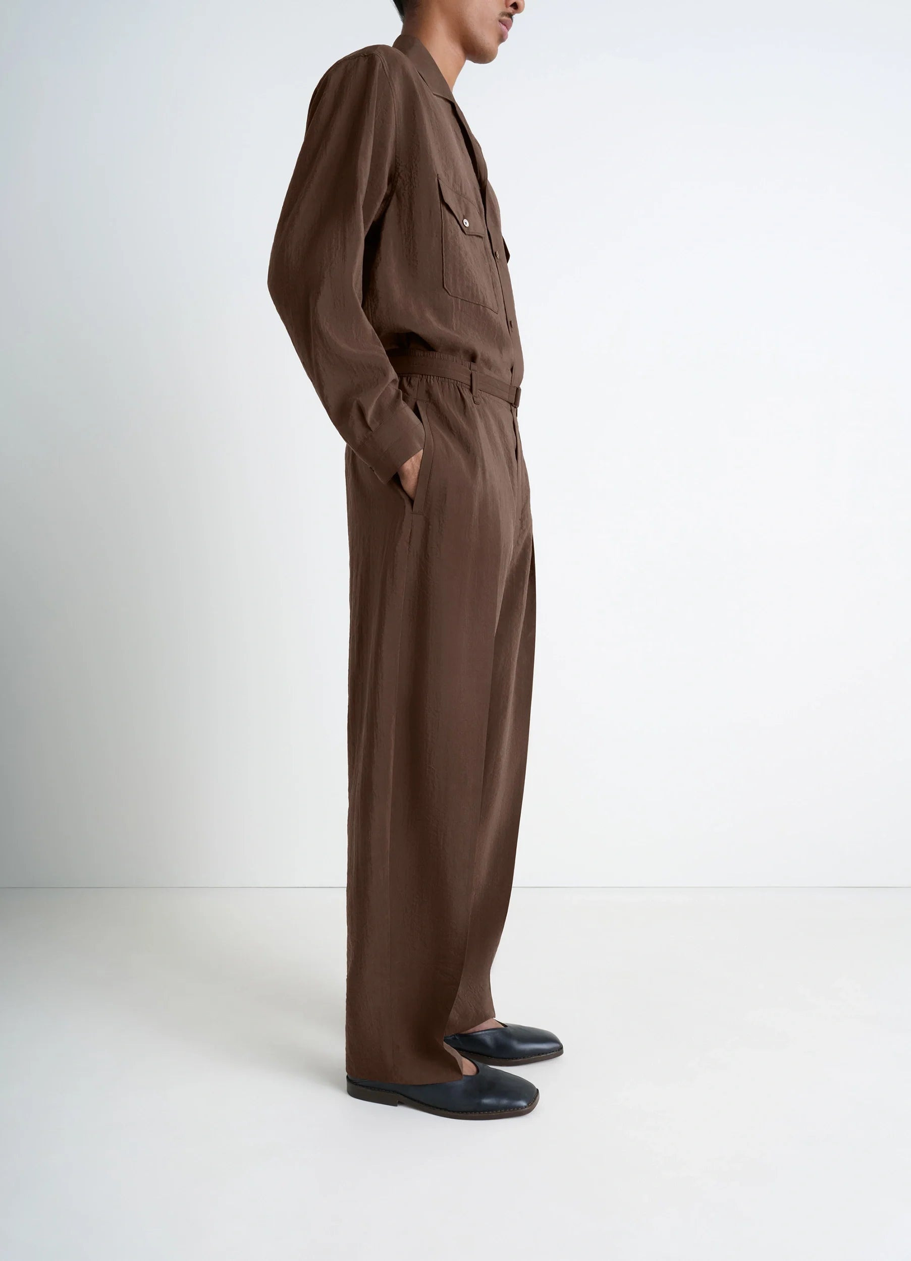 BELTED RELAXED PANTS - 7
