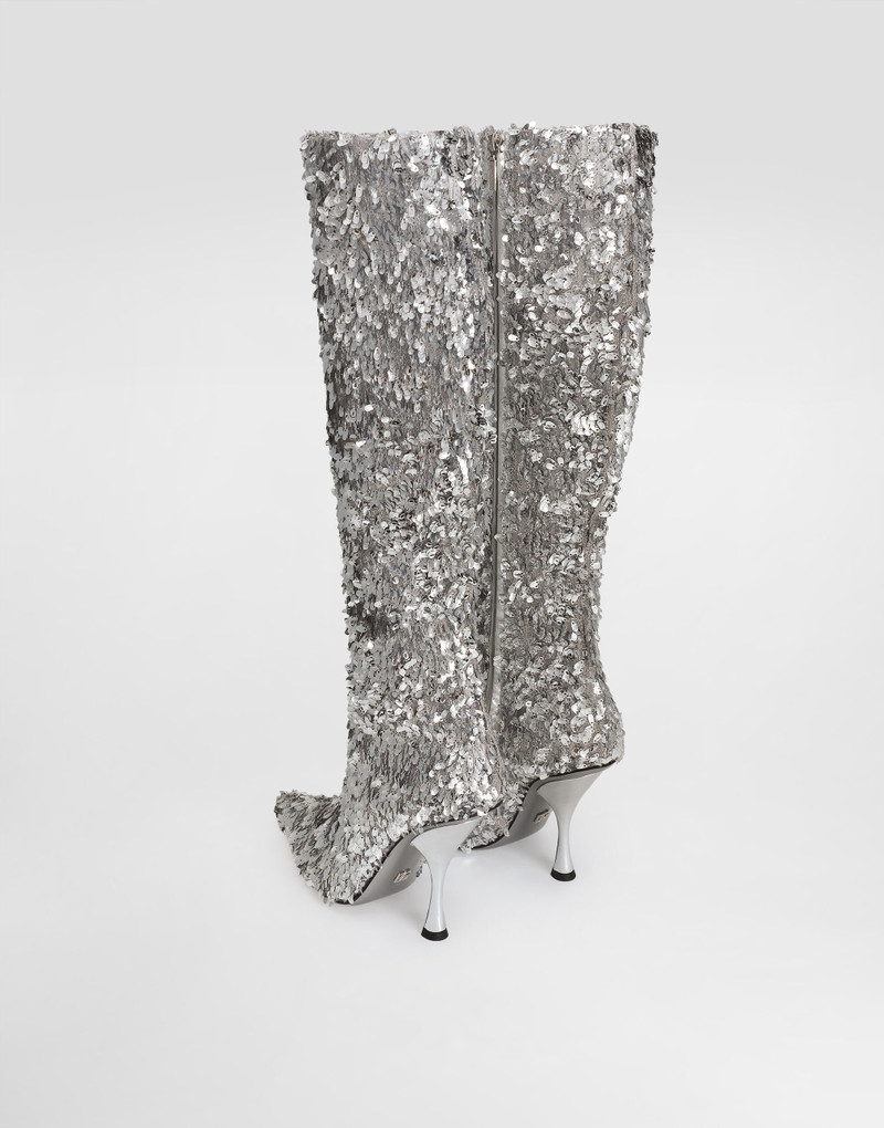 Dolce & Gabbana Drop sequin boots outlook