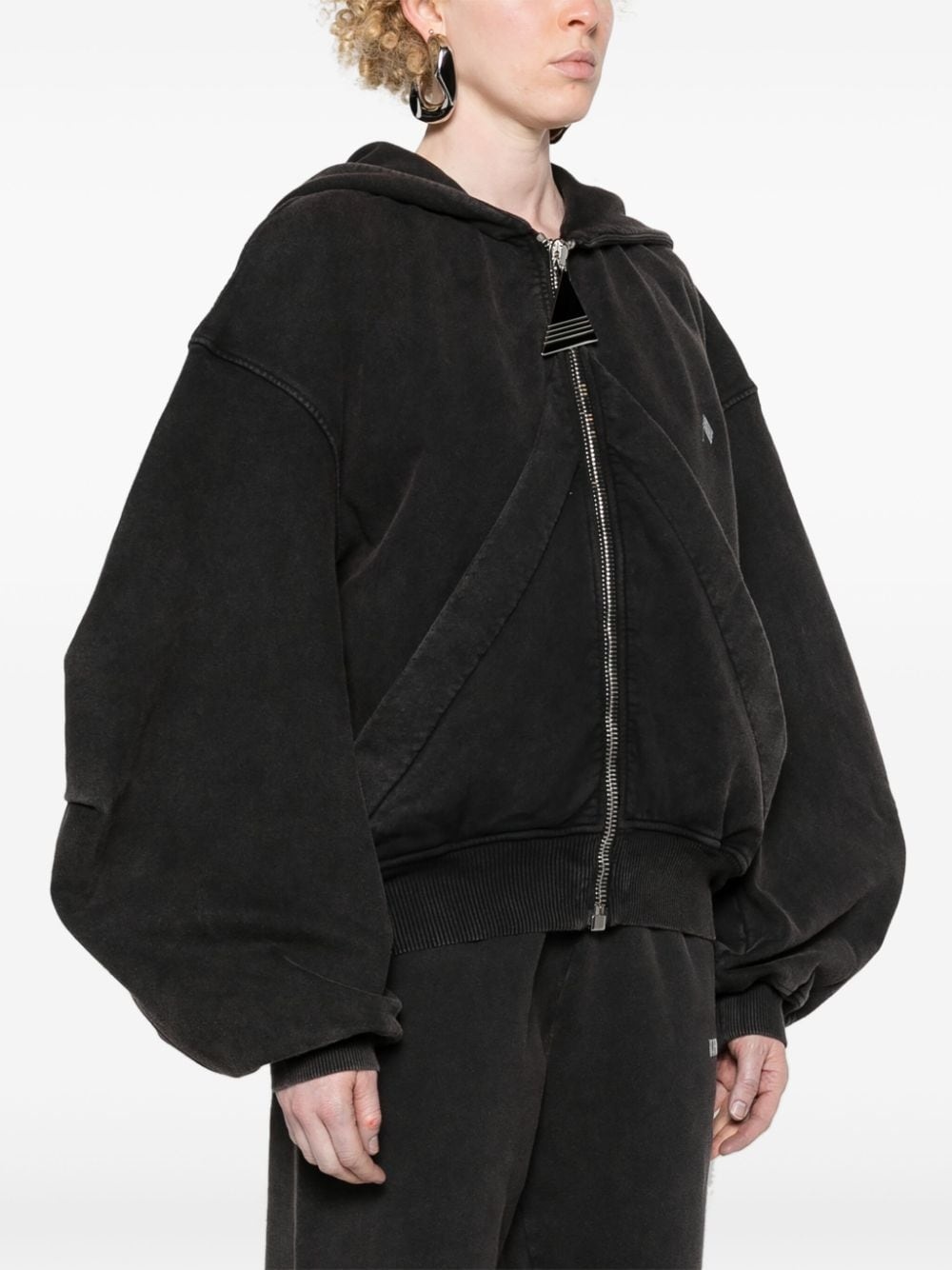 wide-sleeves cotton hoodie - 3