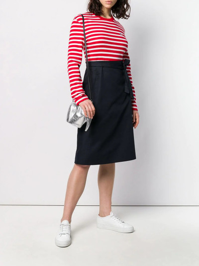 Maison Kitsuné striped logo sweatshirt outlook