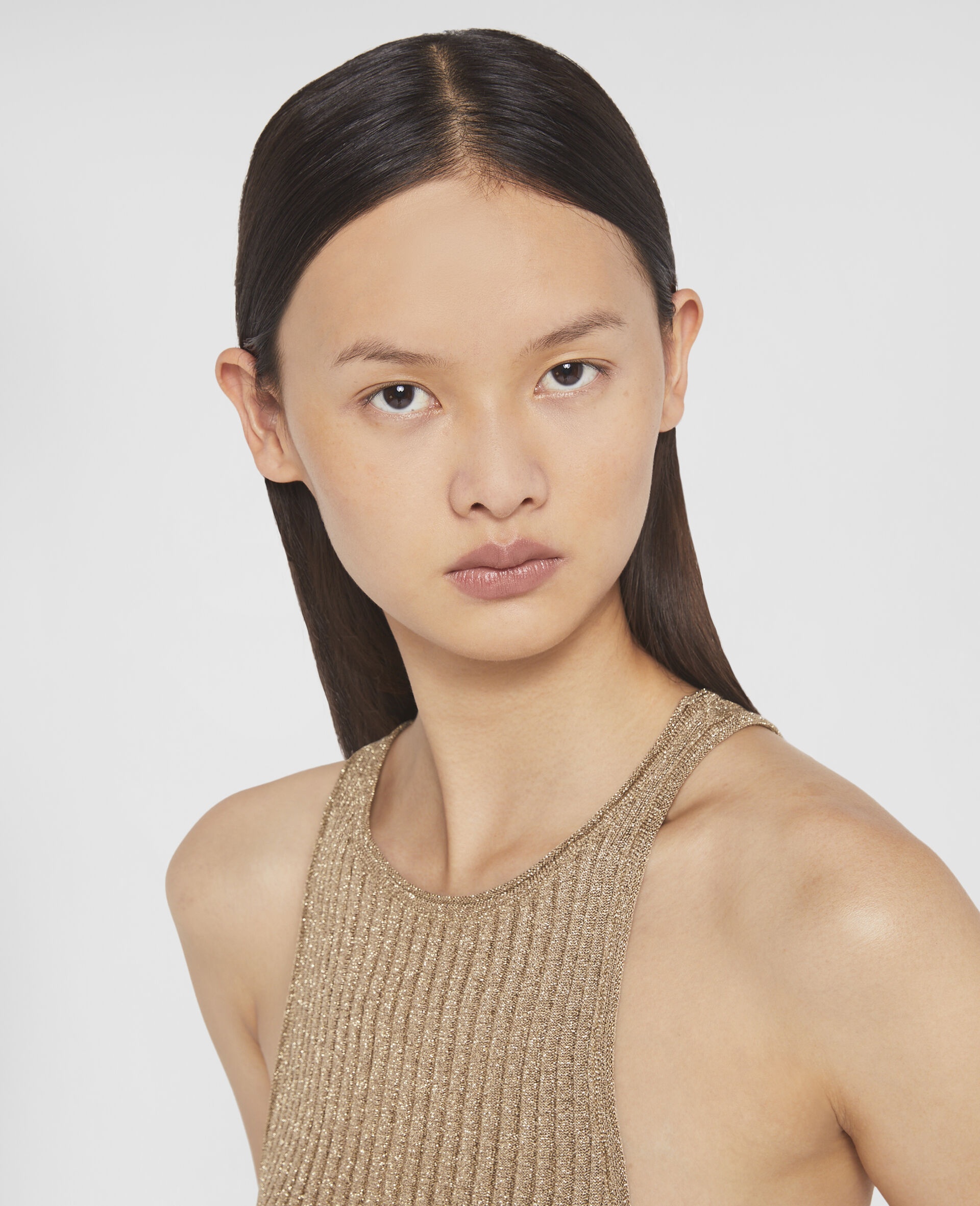 Sparkle Knit Racer Tank Top - 4