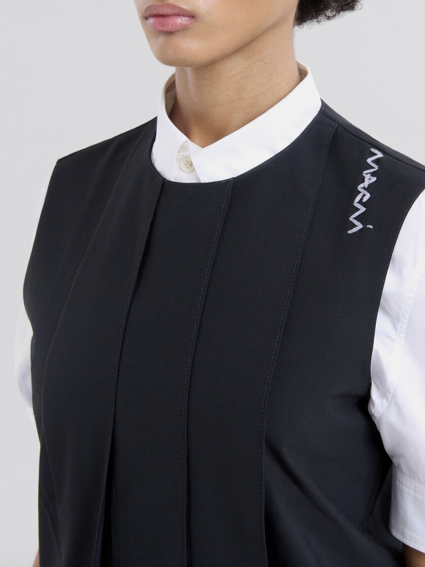 WOOL BLEND TOP WITH MARNI SYMBOL - 4