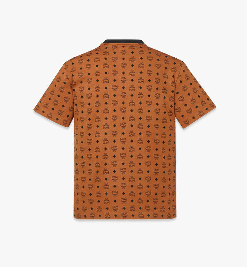 MCM Mega Laurel Monogram Print T-Shirt in Organic Cotton outlook