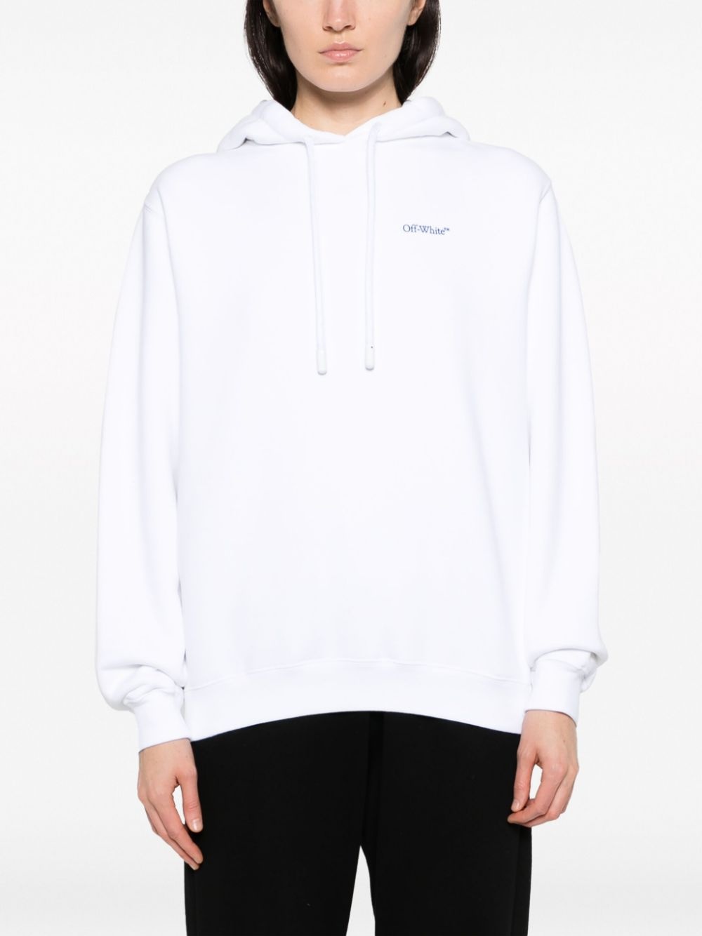 Diag Stripe-print cotton hoodie - 3