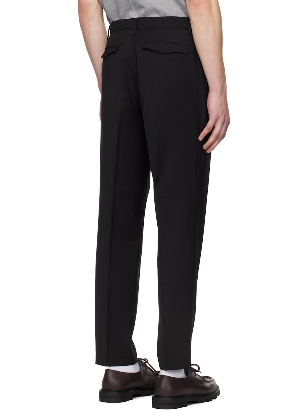 Black Masco Tropical Trousers - 3