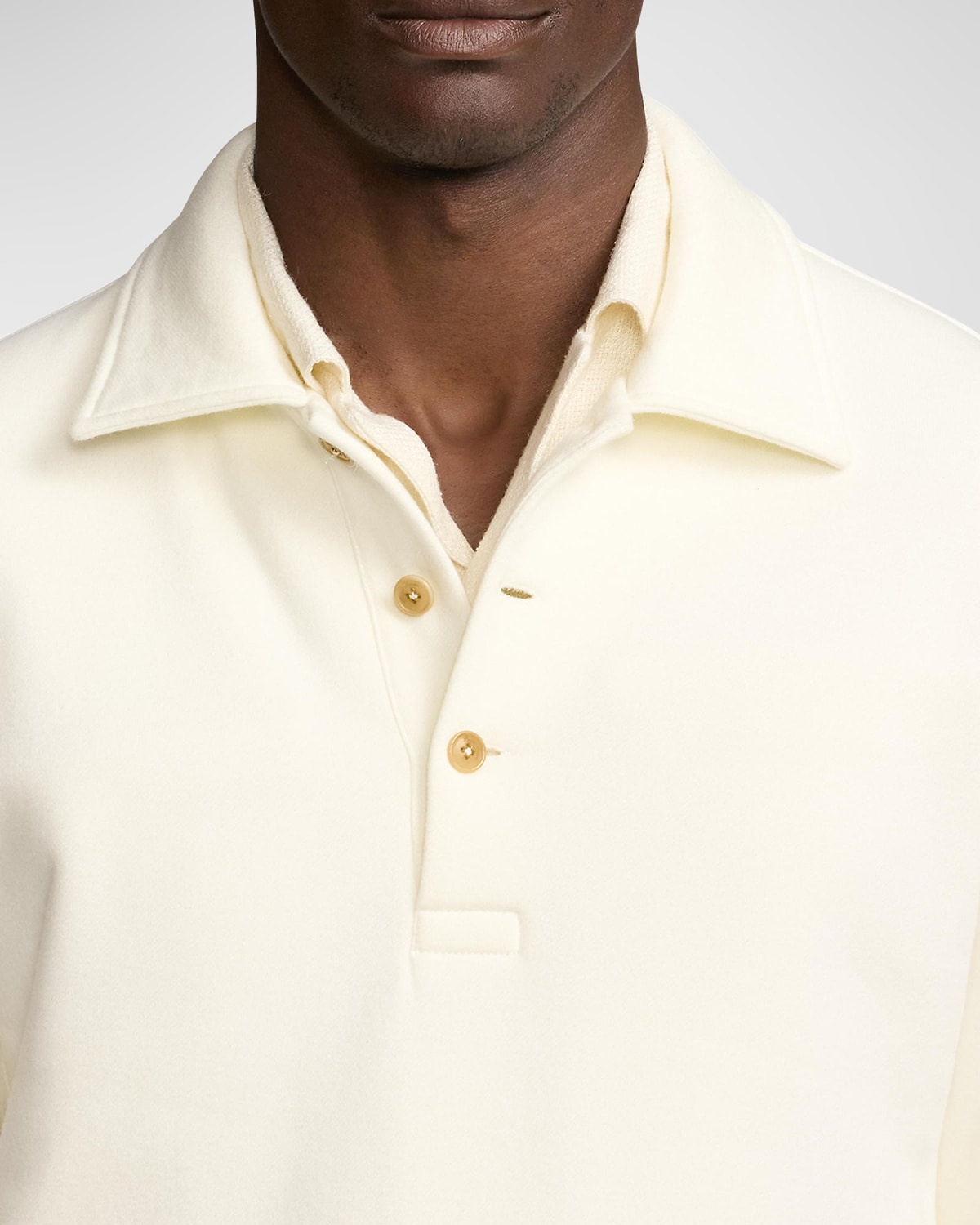 Men's Fleece Collared Sweatshirt - 5