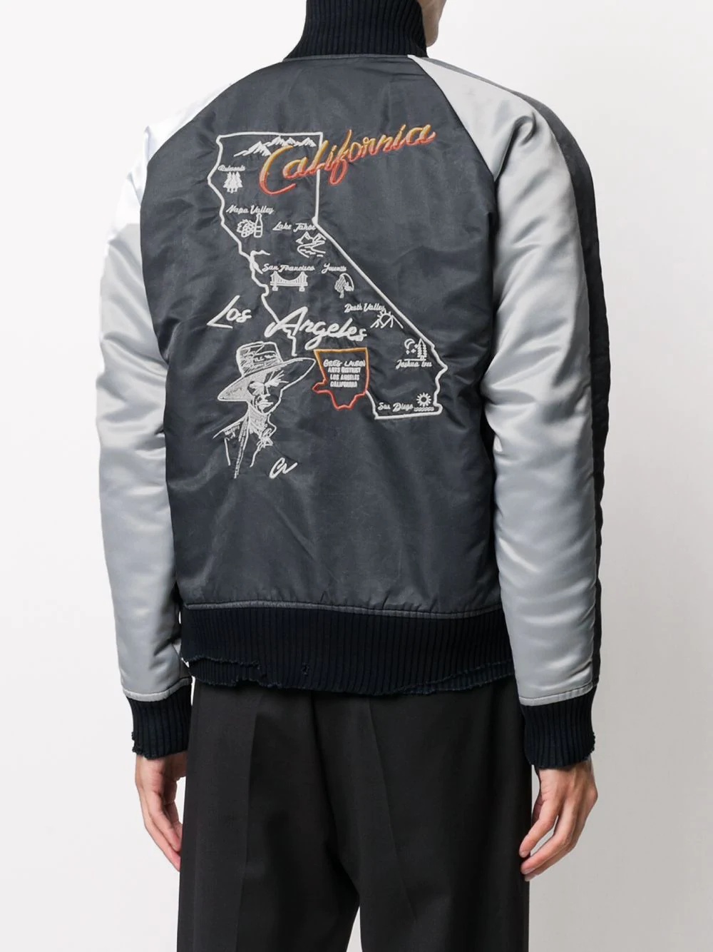 embroidered California bomber jacket - 4