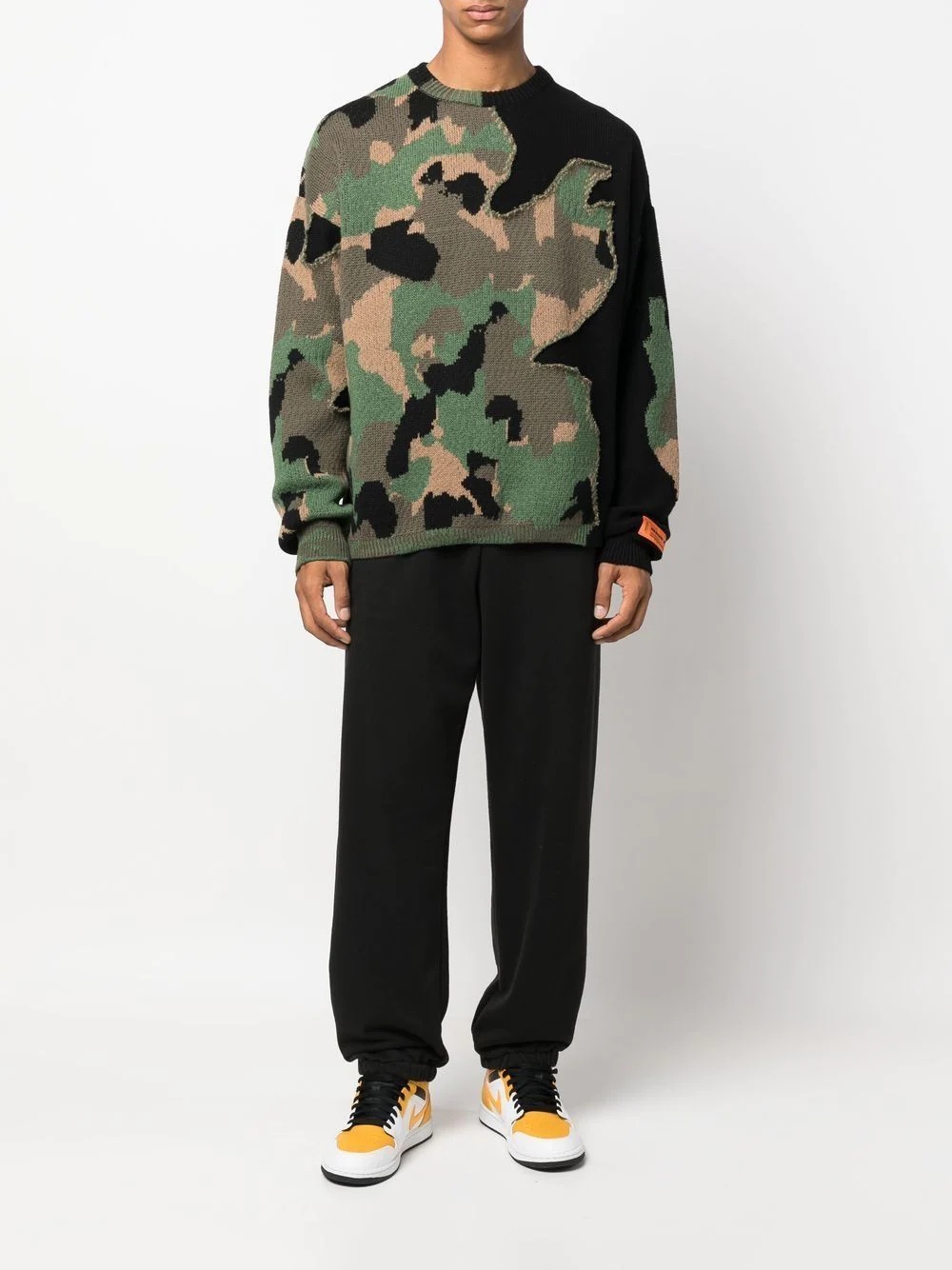 camouflage knitted jumper - 2