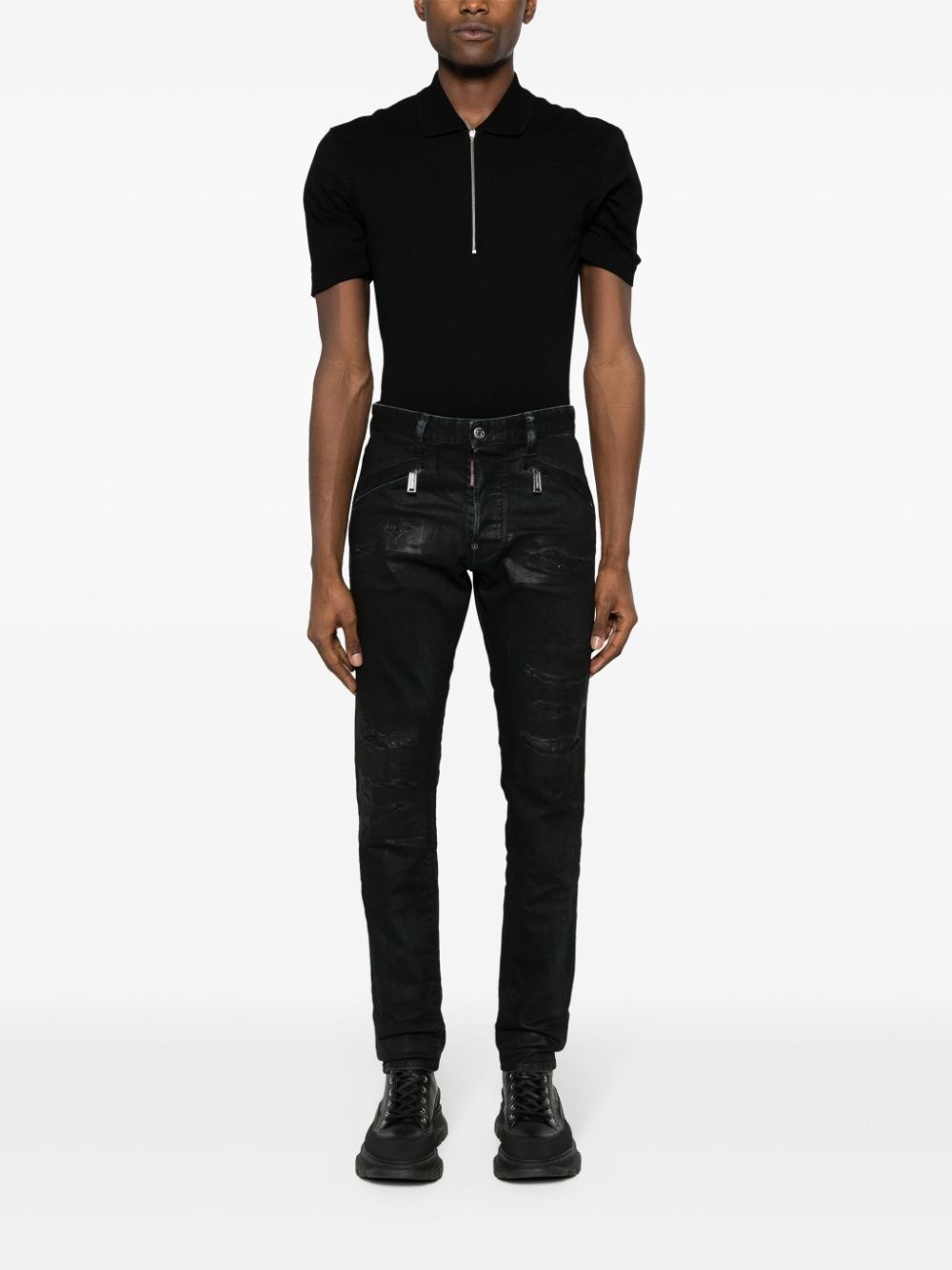 burnt slim-fit jeans - 2