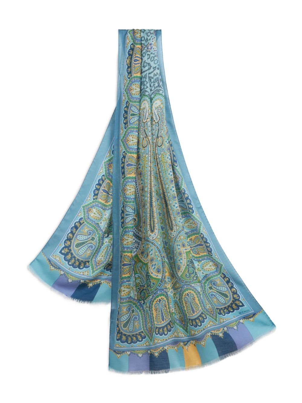 paisley-print scarf - 3