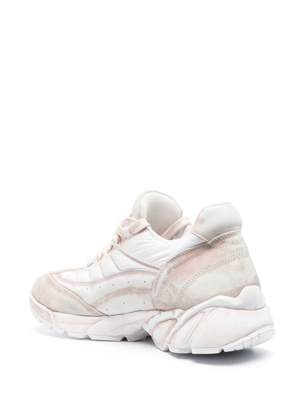 distressed-effect low-top sneakers - 4