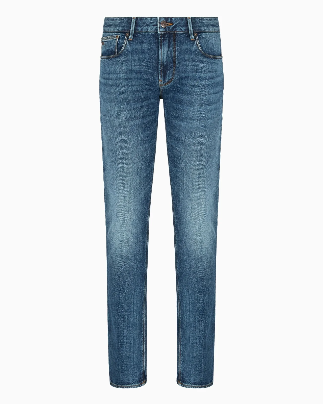 J06 SLIM-FIT, WASHED DENIM JEANS - 1
