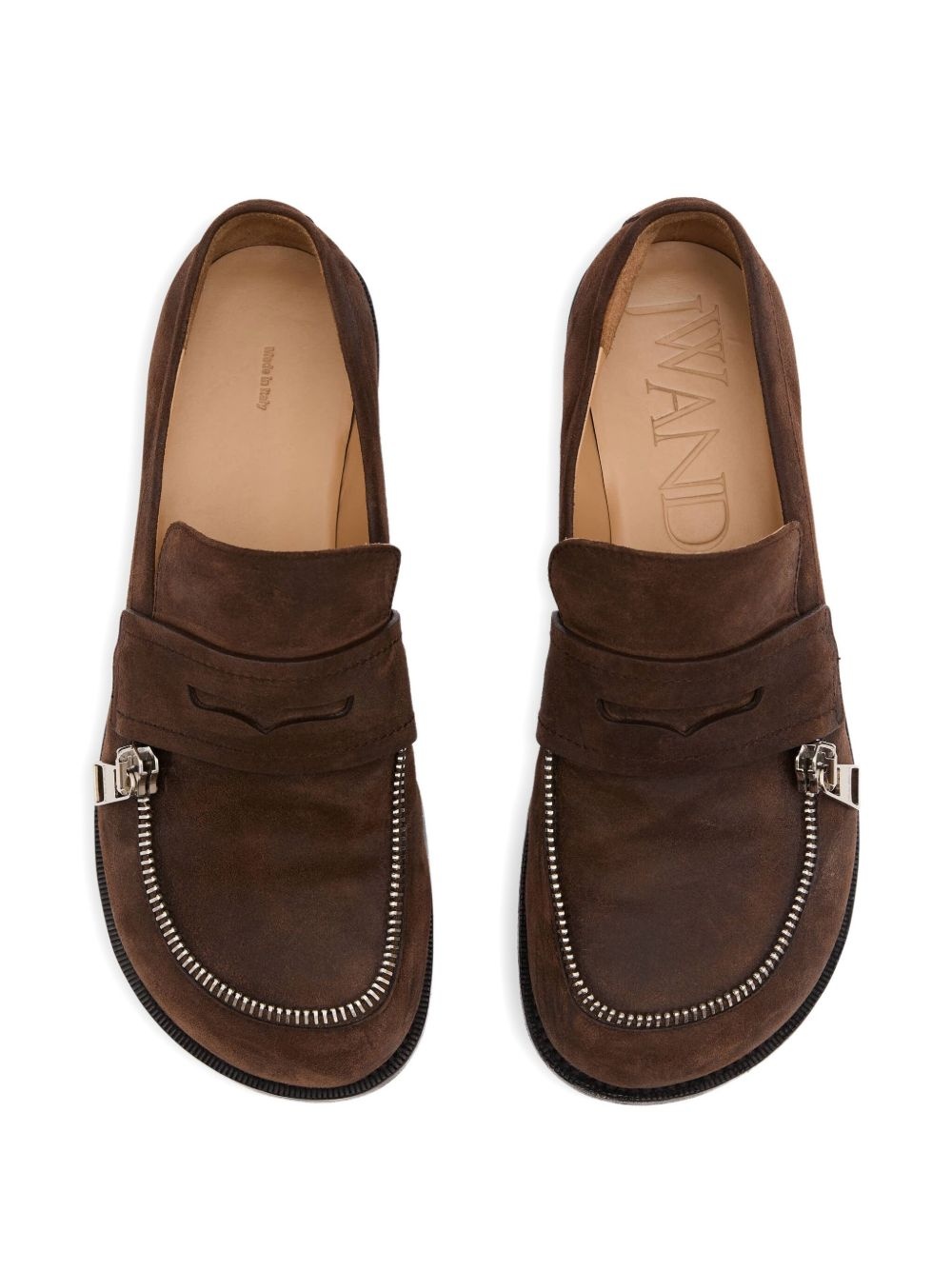 suede biker loafers - 2