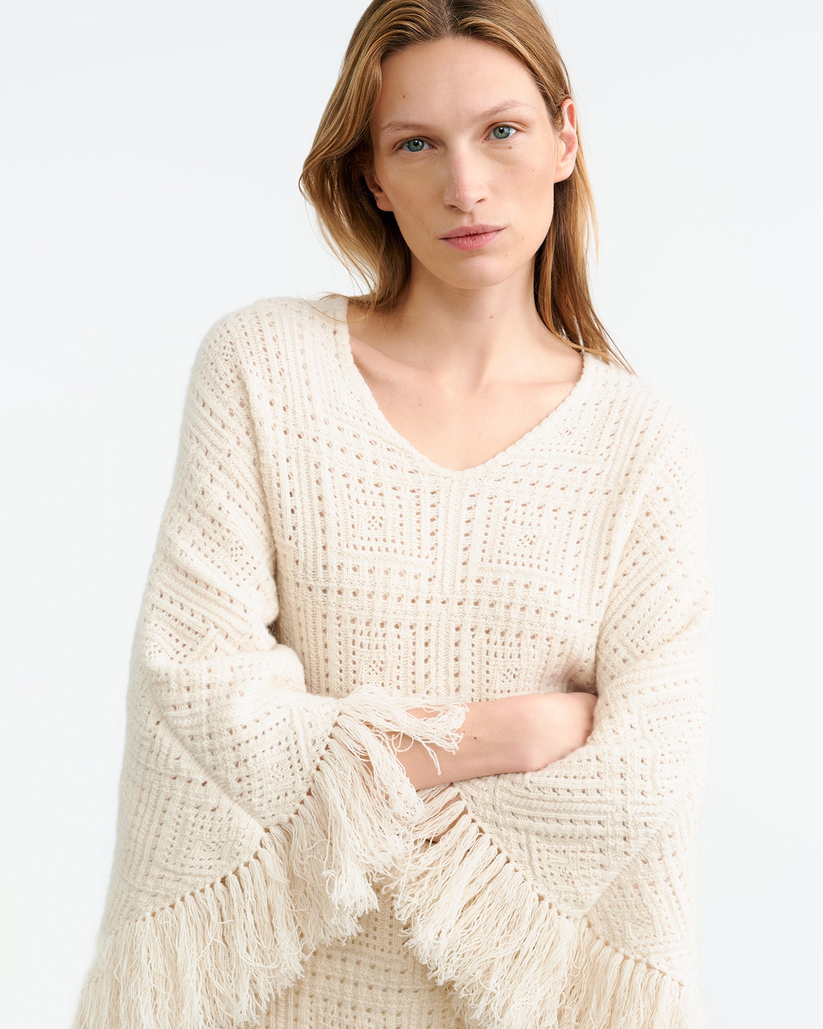 BRISTOL SWEATER PONCHO - 3