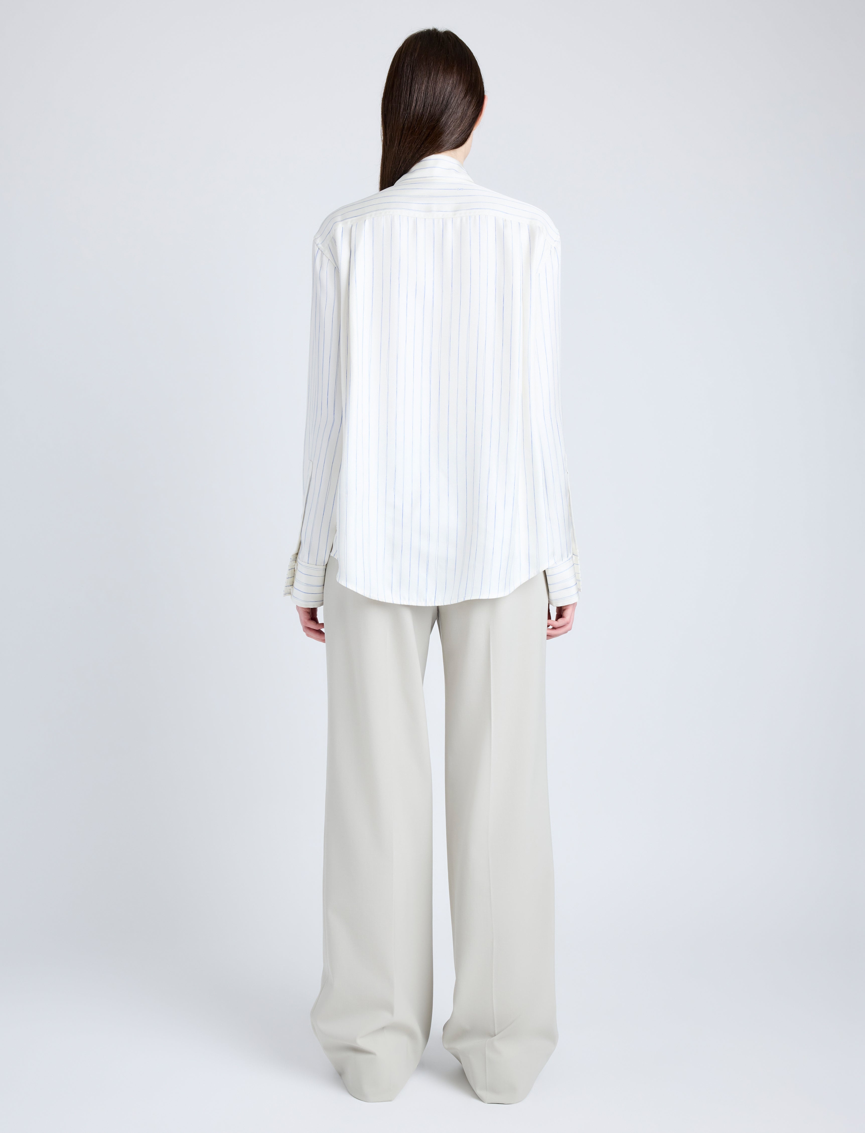 Savannah Pant in Wool Gabardine Suiting - 4