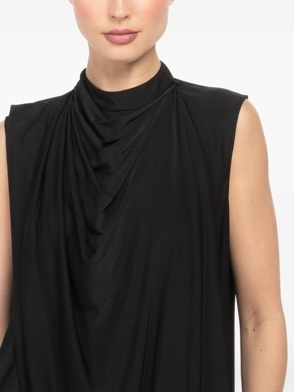 draped-detail mini dress - 5