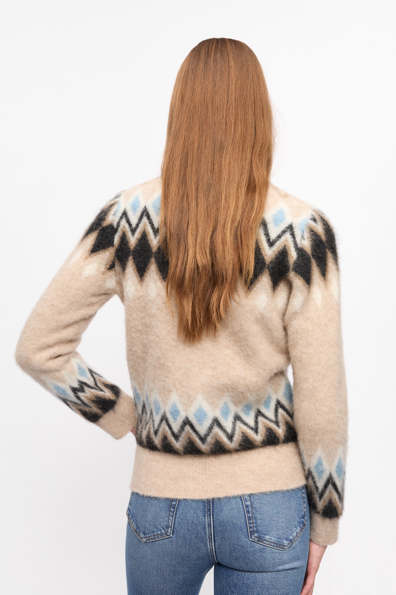 MULTICOLOR FINE BRUSHED ALPACA SWEATER - 3