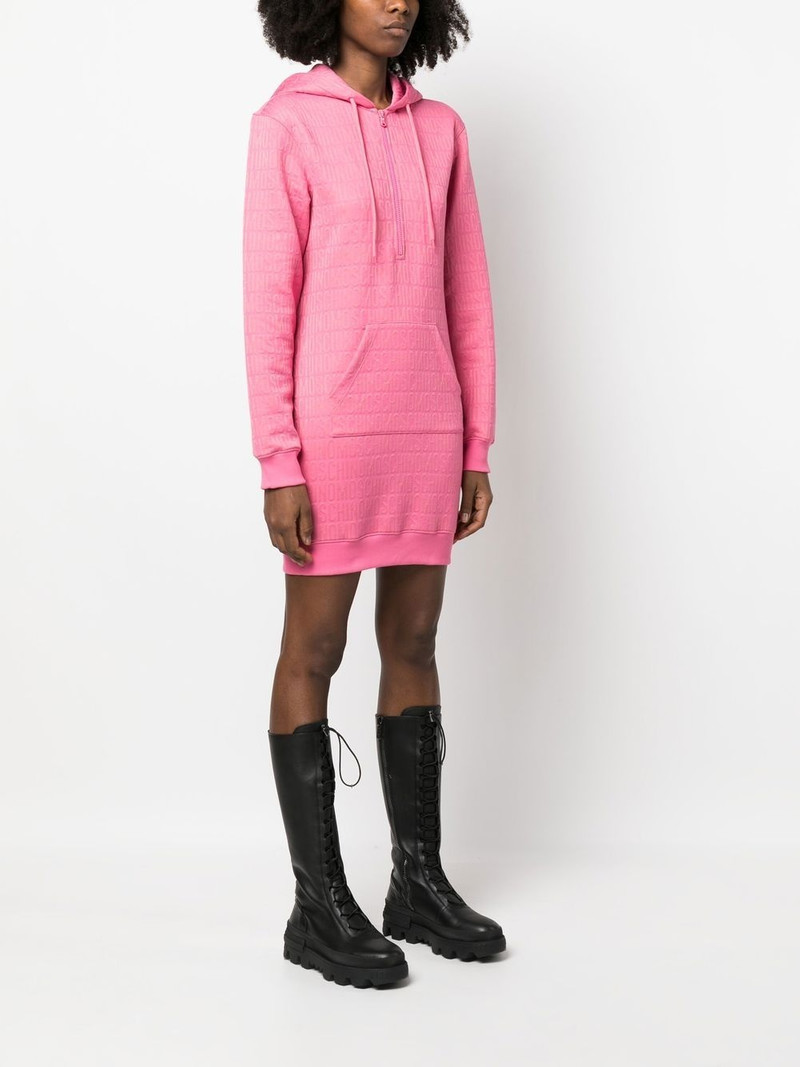 logo-print hoodie dress 3