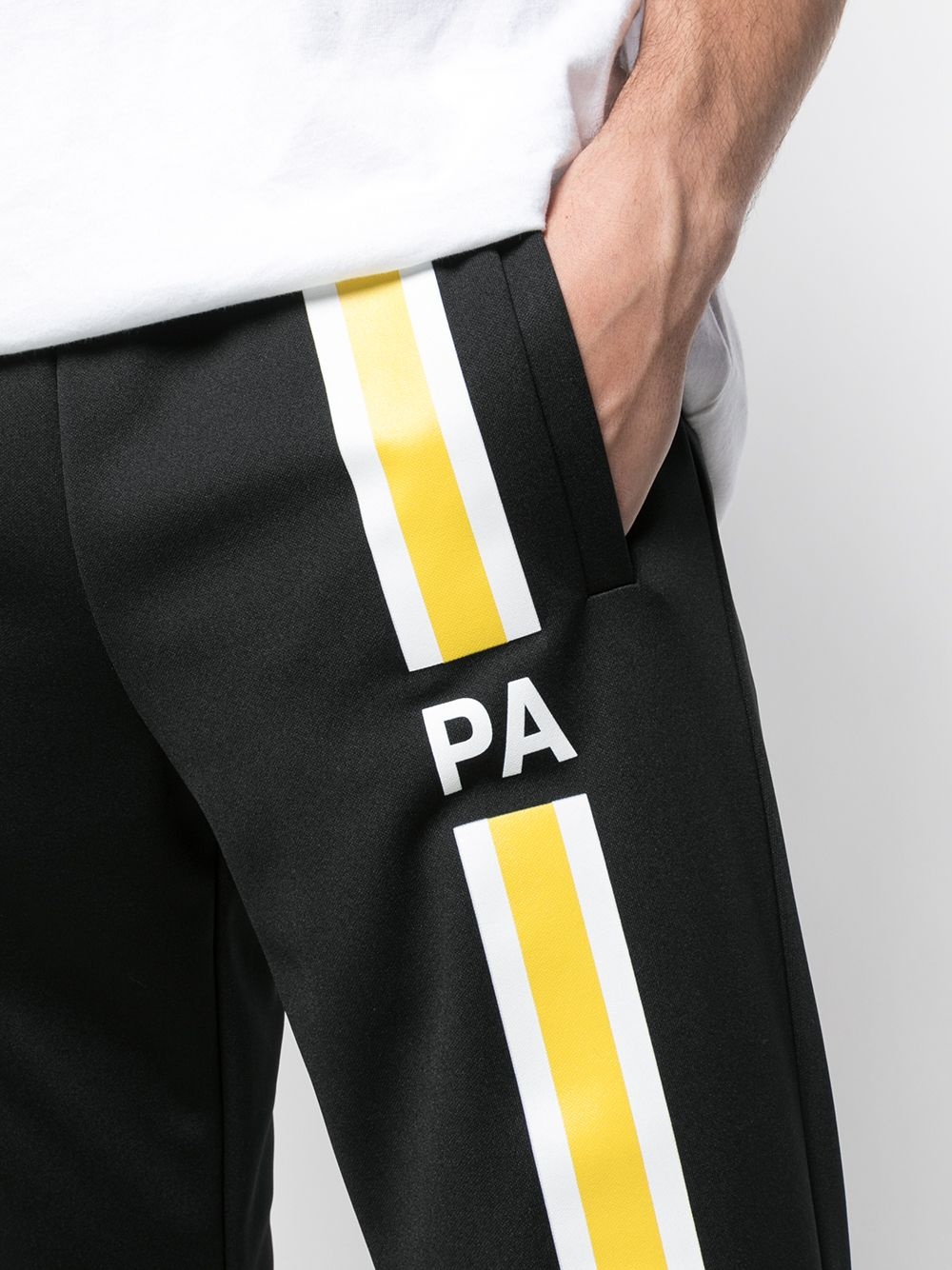 striped logo track trousers - 5