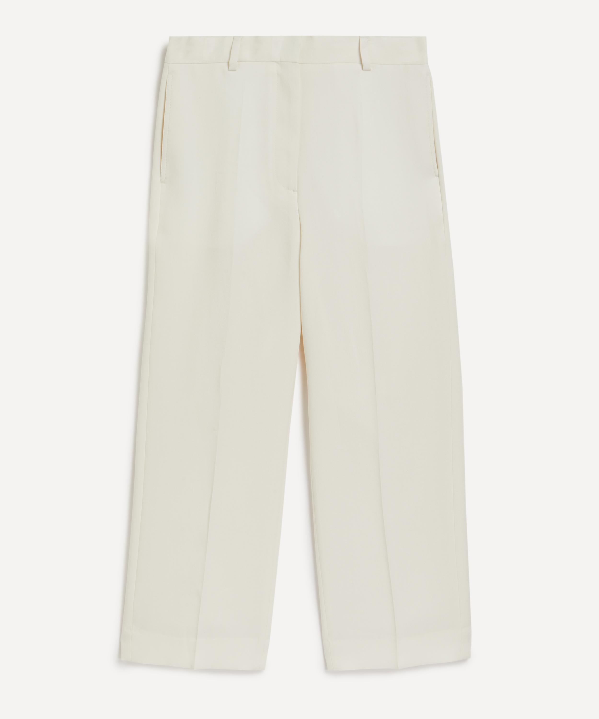 Cropped Straight Trousers - 1