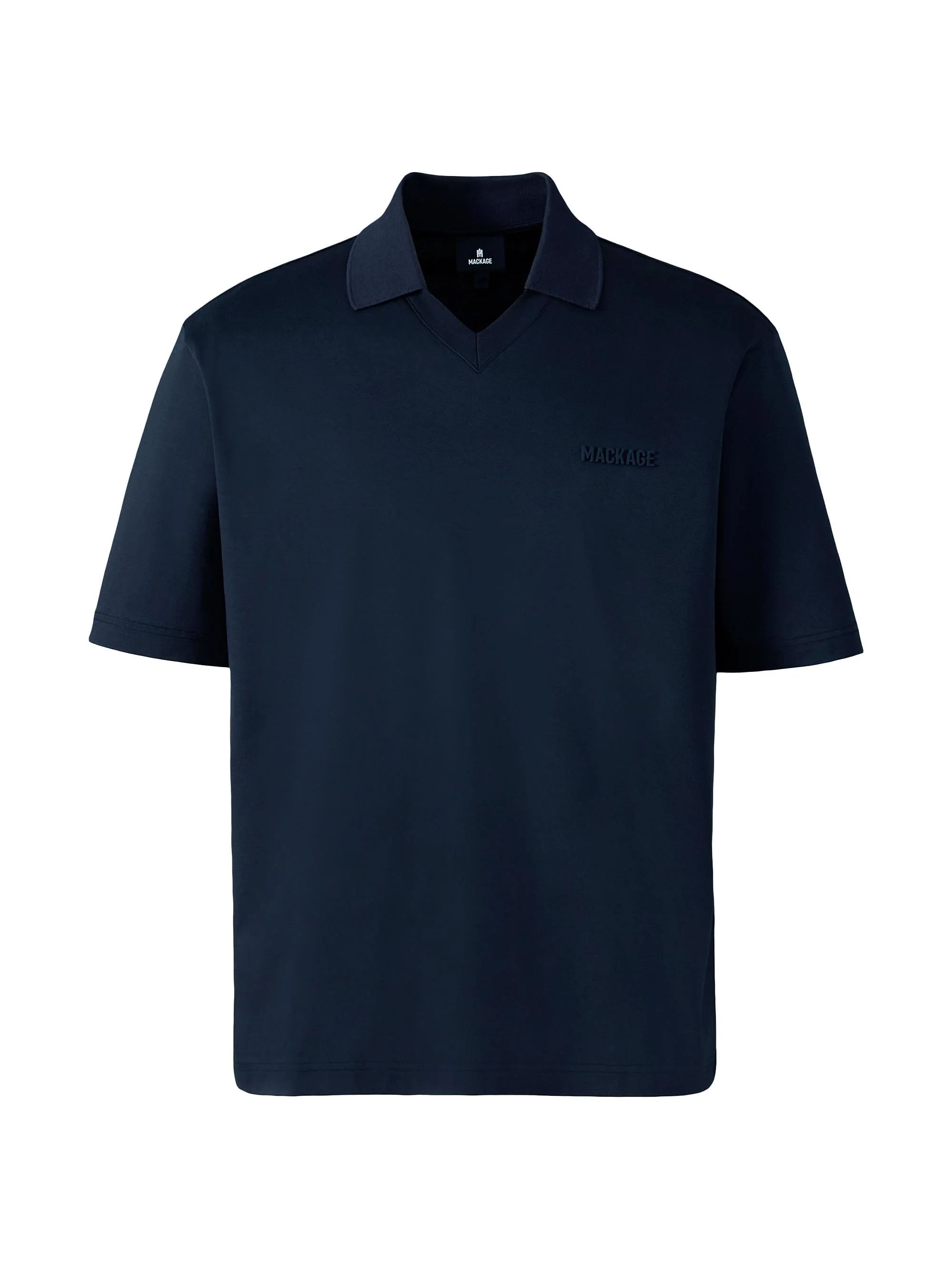 Men's Marco Cotton Polo Shirt - Navy - 1