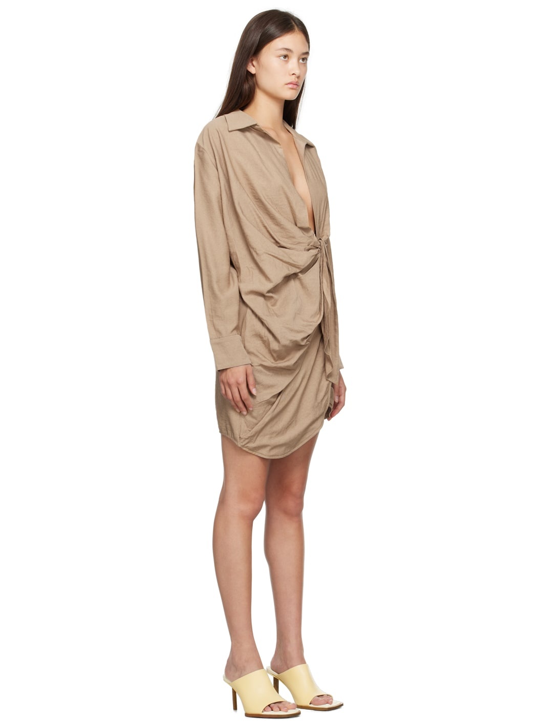 Beige Le Chouchou 'La Robe Bahia' Minidress - 2