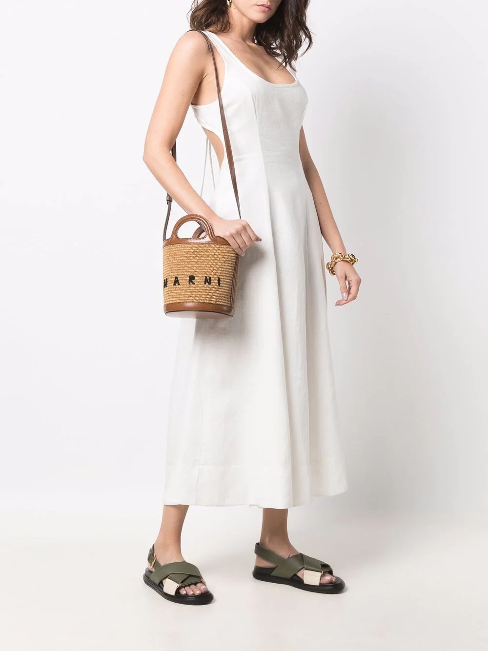 Tropicalia logo-embroidered bucket bag - 2