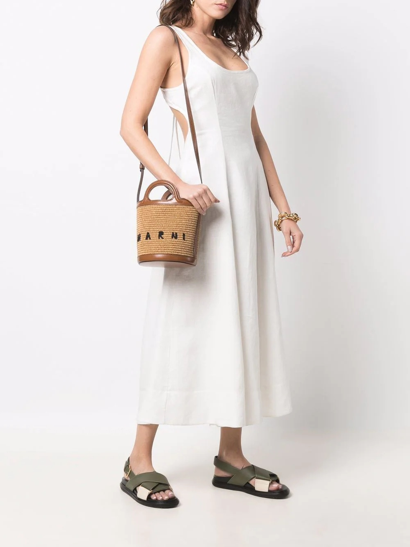 Marni Tropicalia logo-embroidered bucket bag outlook