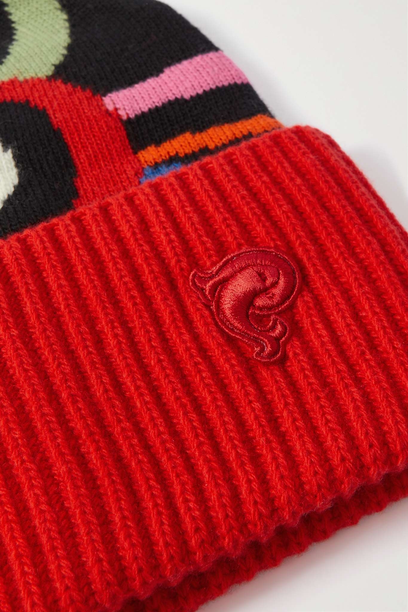 Wool-jacquard beanie - 4