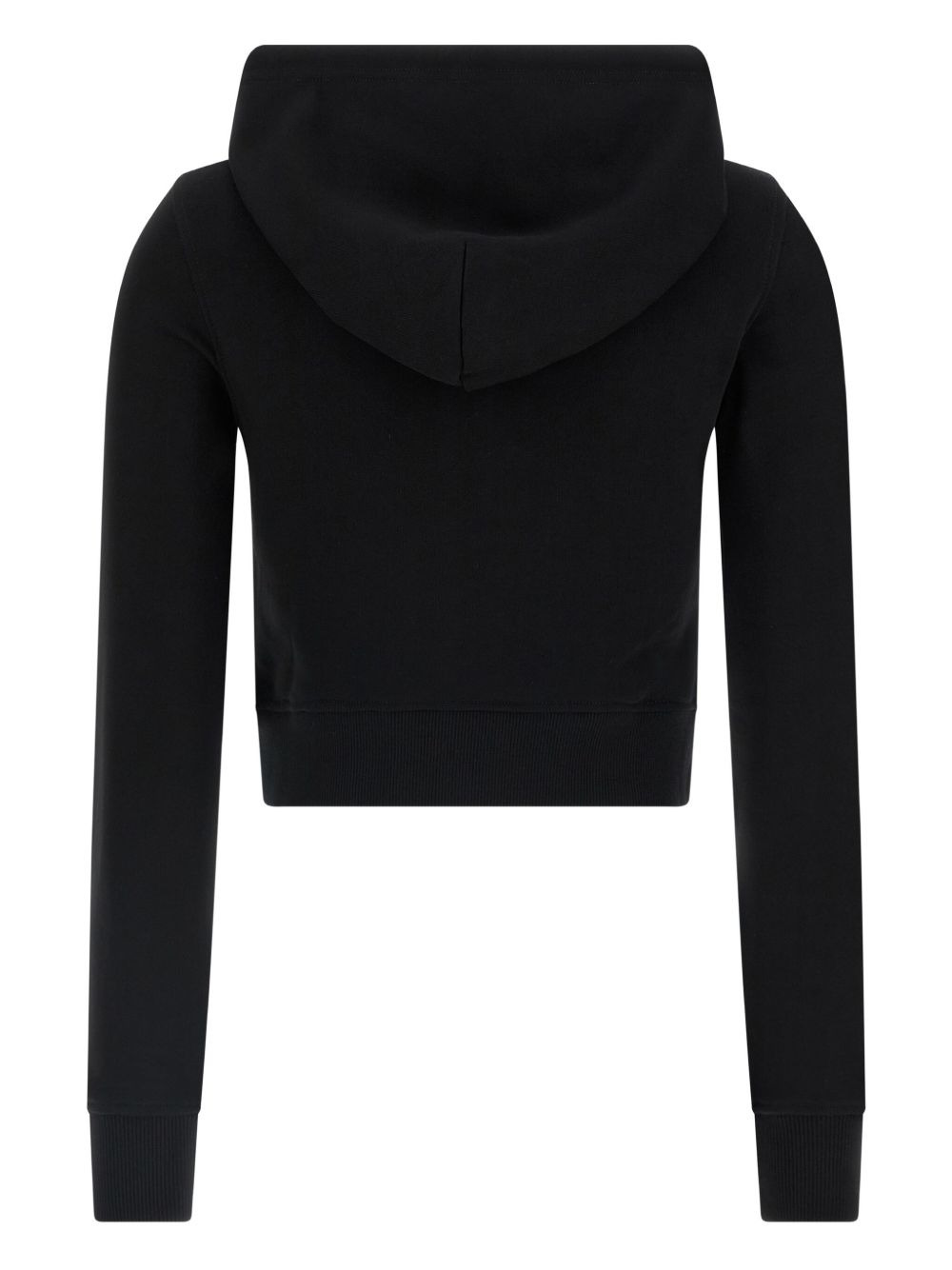 F-Slimmy logo-embroidered cropped hoodie - 2