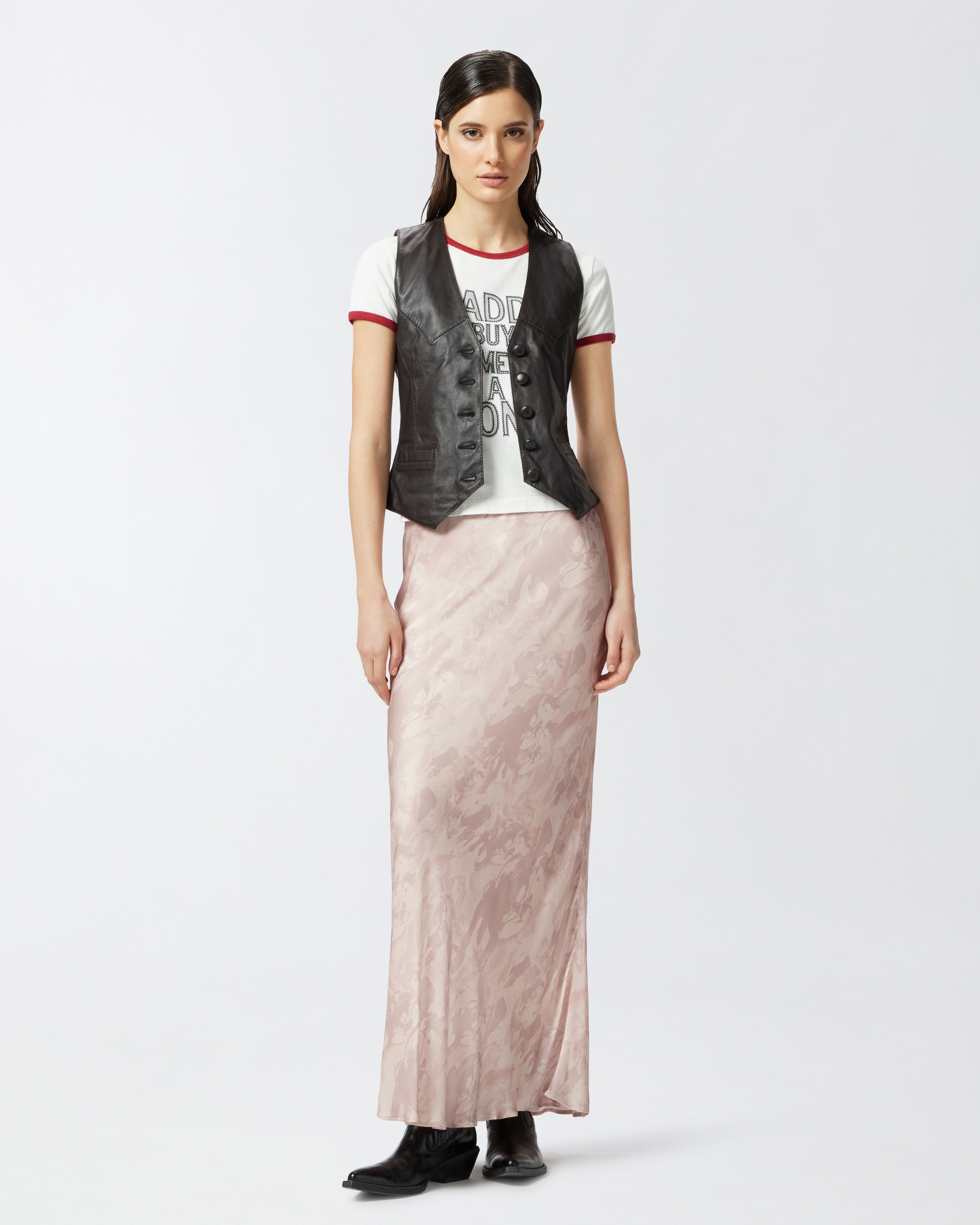 REIMAGINE BY PINKO X PATRICK MCDOWELL T-SHIRT WITH EMBROIDERED WORDING - 3