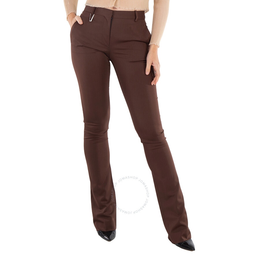 Alyx - Alyx Dark Brown Straight Leg Formal Tailored Trouser, Brand Size 38 (US Size 4) - 4