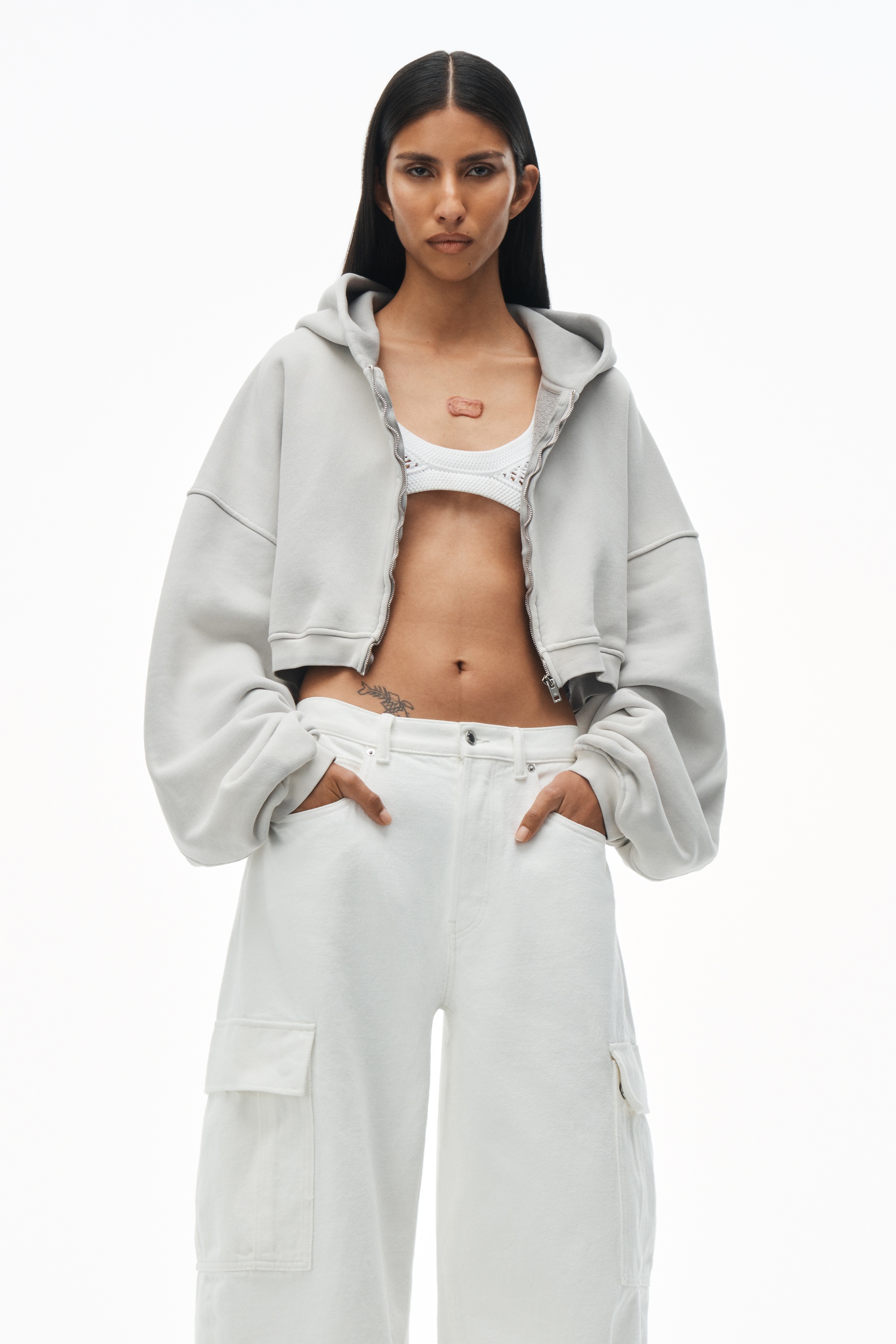 Oversize Cargo Jeans in Cotton - 6