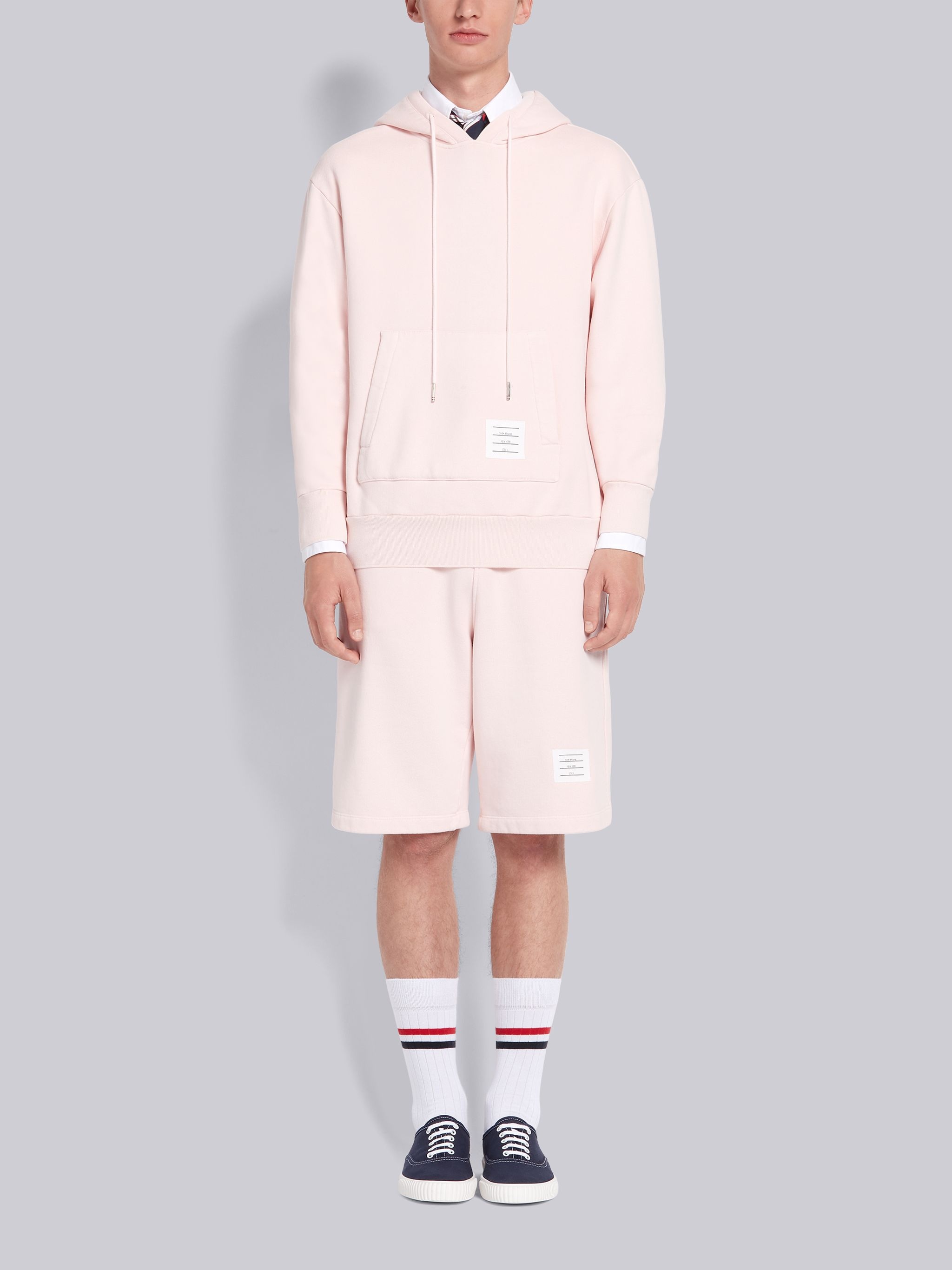 Pink Classic Loopback Garment Dyed Pullover Hoodie - 4