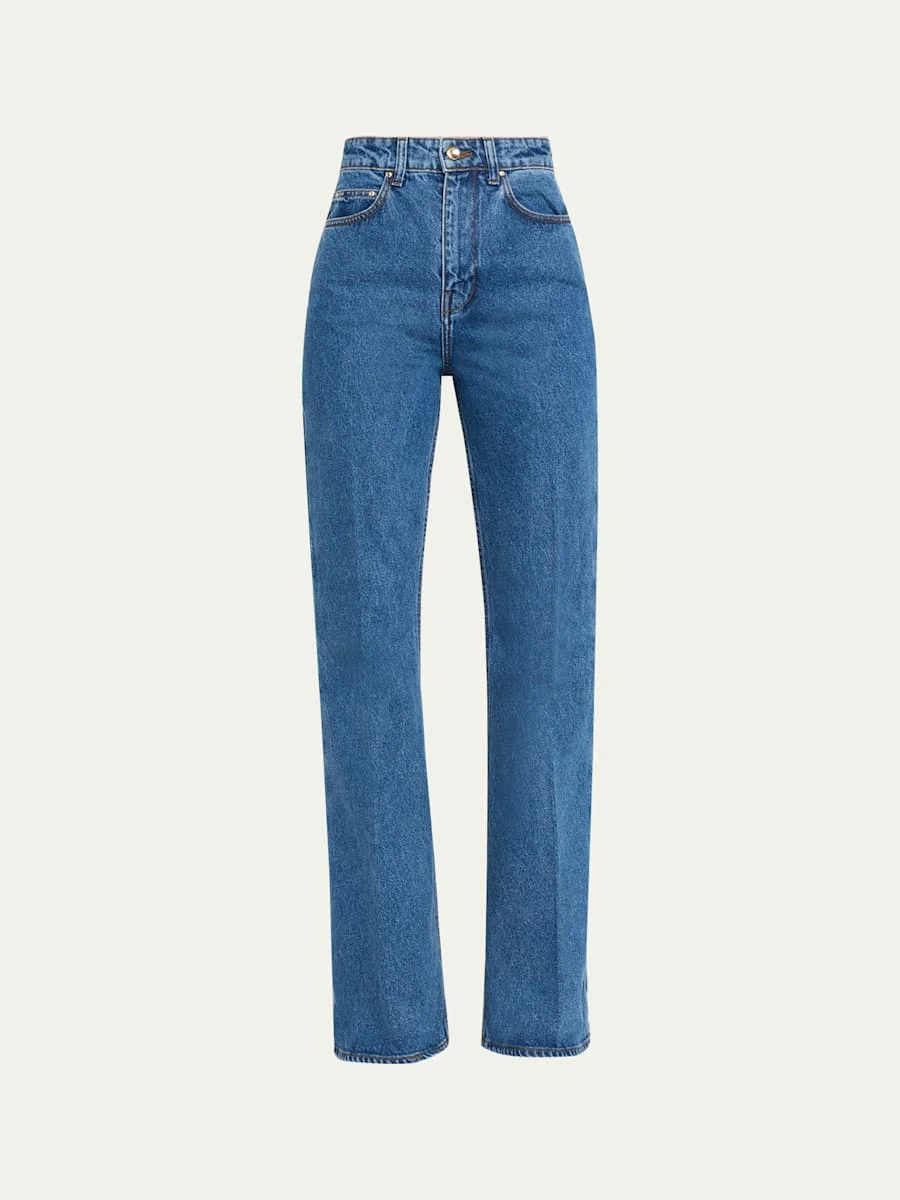 Spur High-Rise Straight Jeans - 1