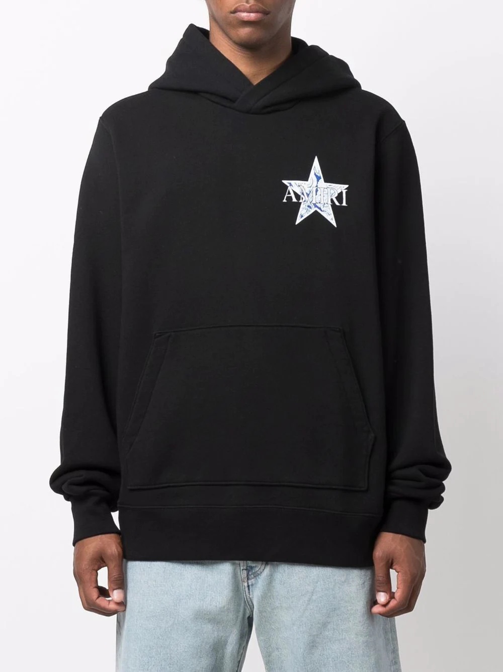 star logo print hoodie - 3