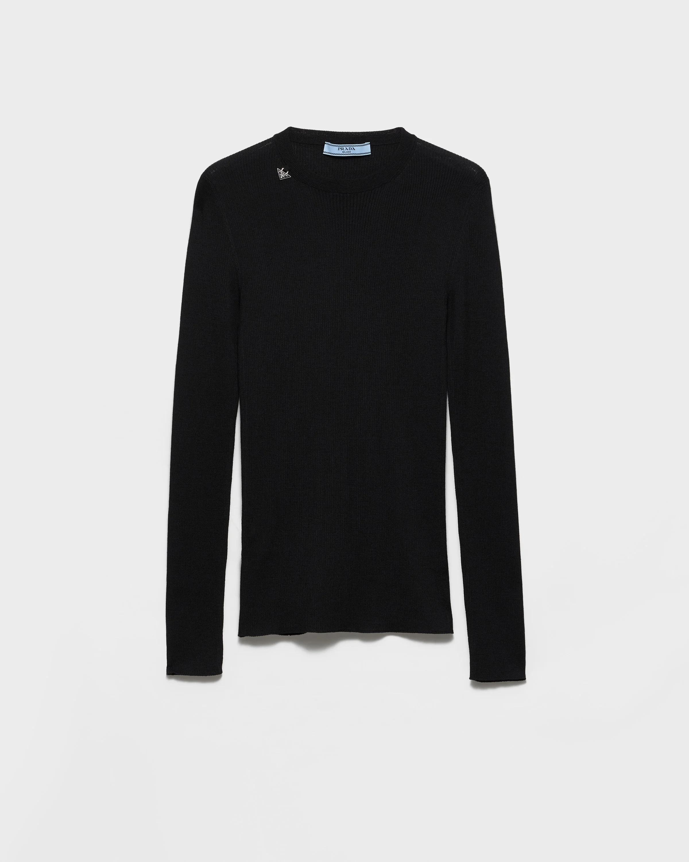 Wool crew-neck sweater - 1
