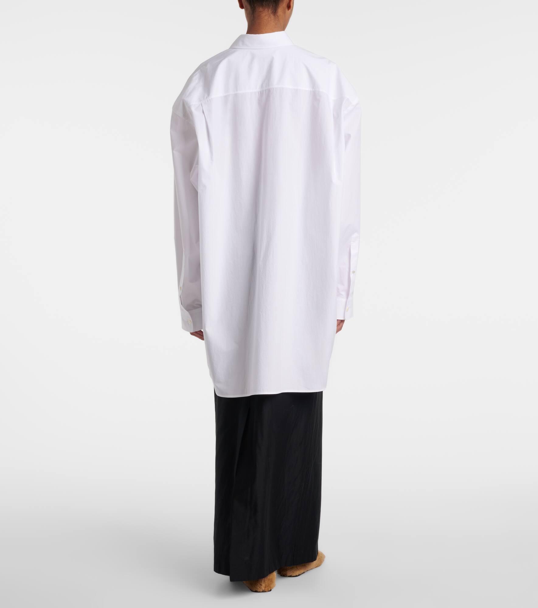 Victoria oversized cotton poplin shirt - 3