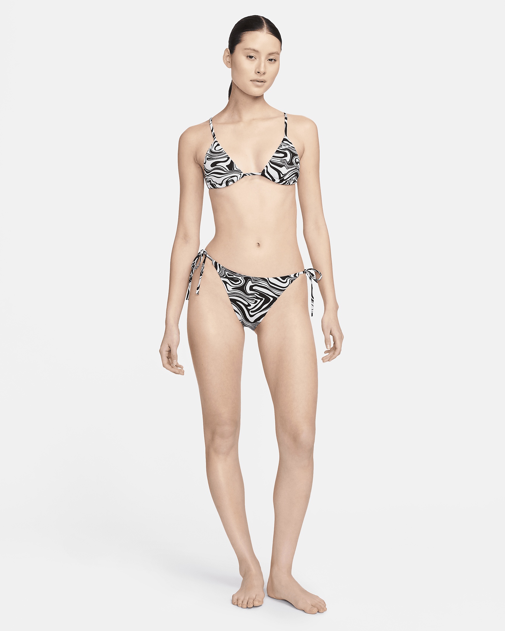 Nike Women's Swim Swirl String Bikini Bottom - 6