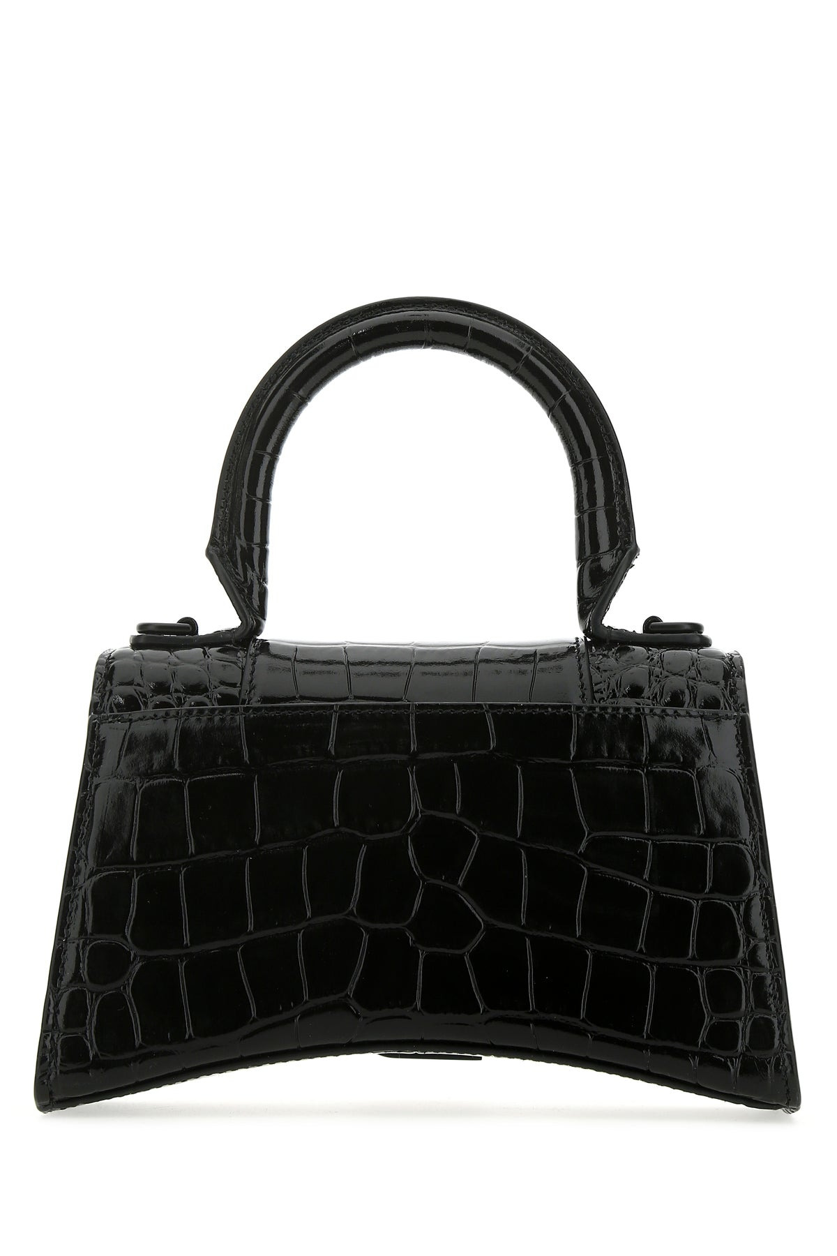 Black leather Hourglass XS handbag - 3