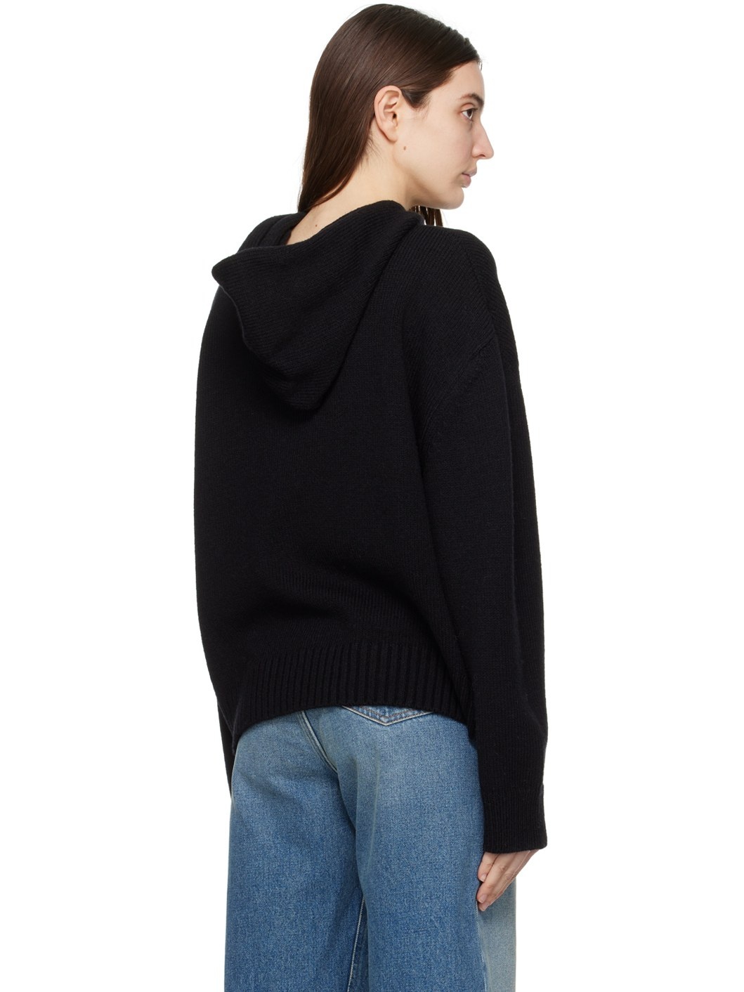 Black Jacquard Hoodie - 3
