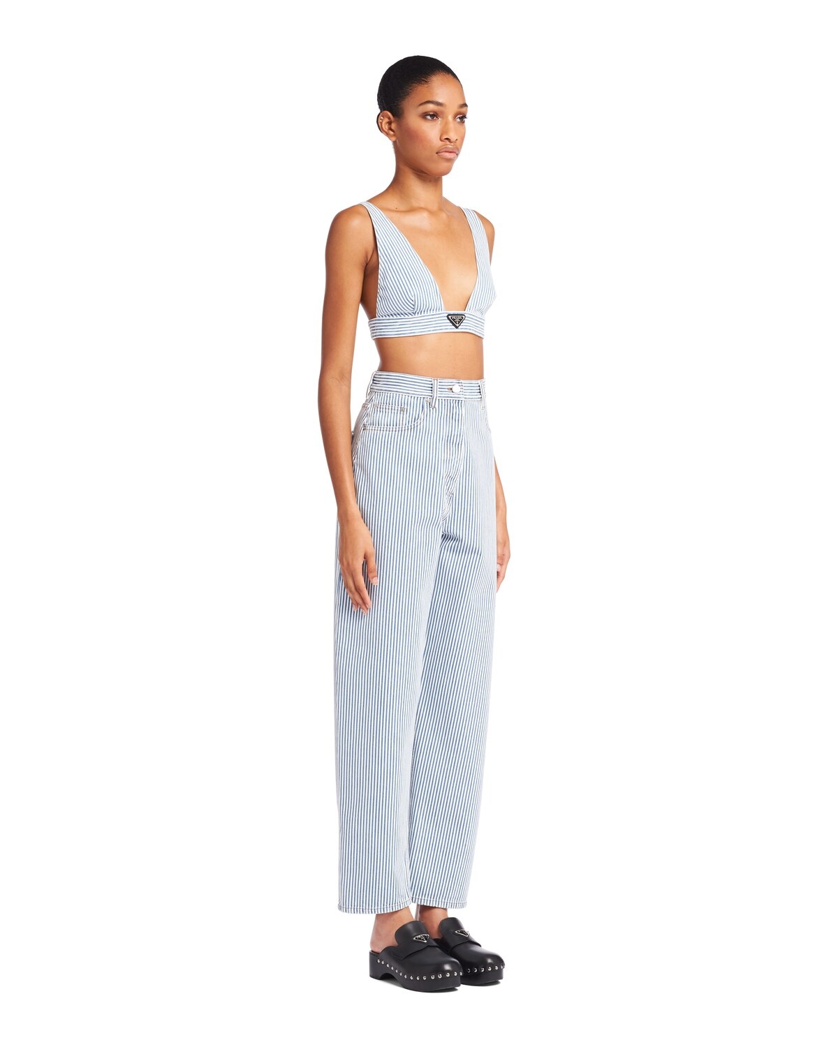 Striped denim jeans - 3