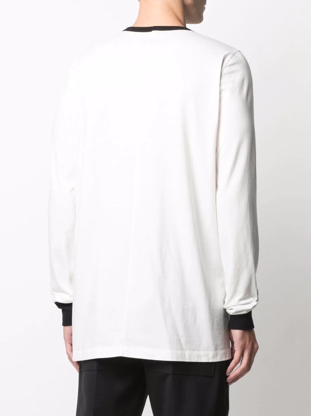 two-tone long-sleeved T-shirt - 4