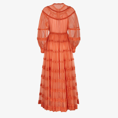 FENDI Orange tech jersey dress outlook