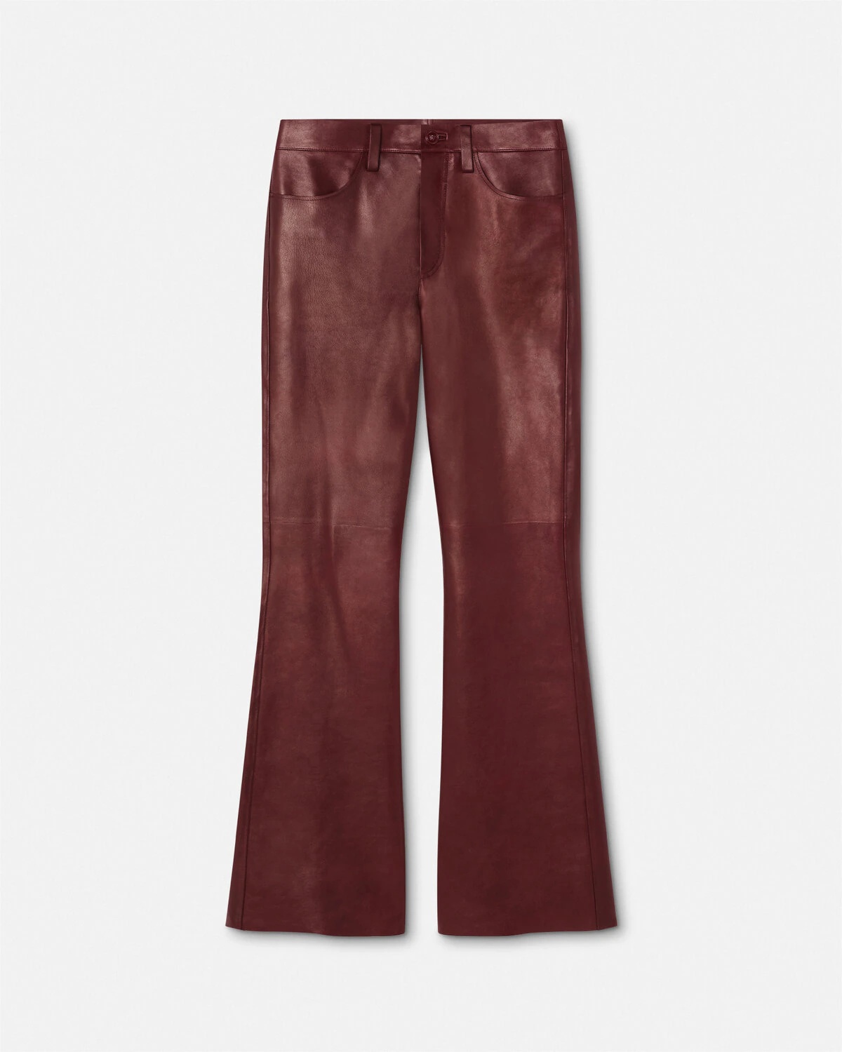Flared Leather Pants - 1
