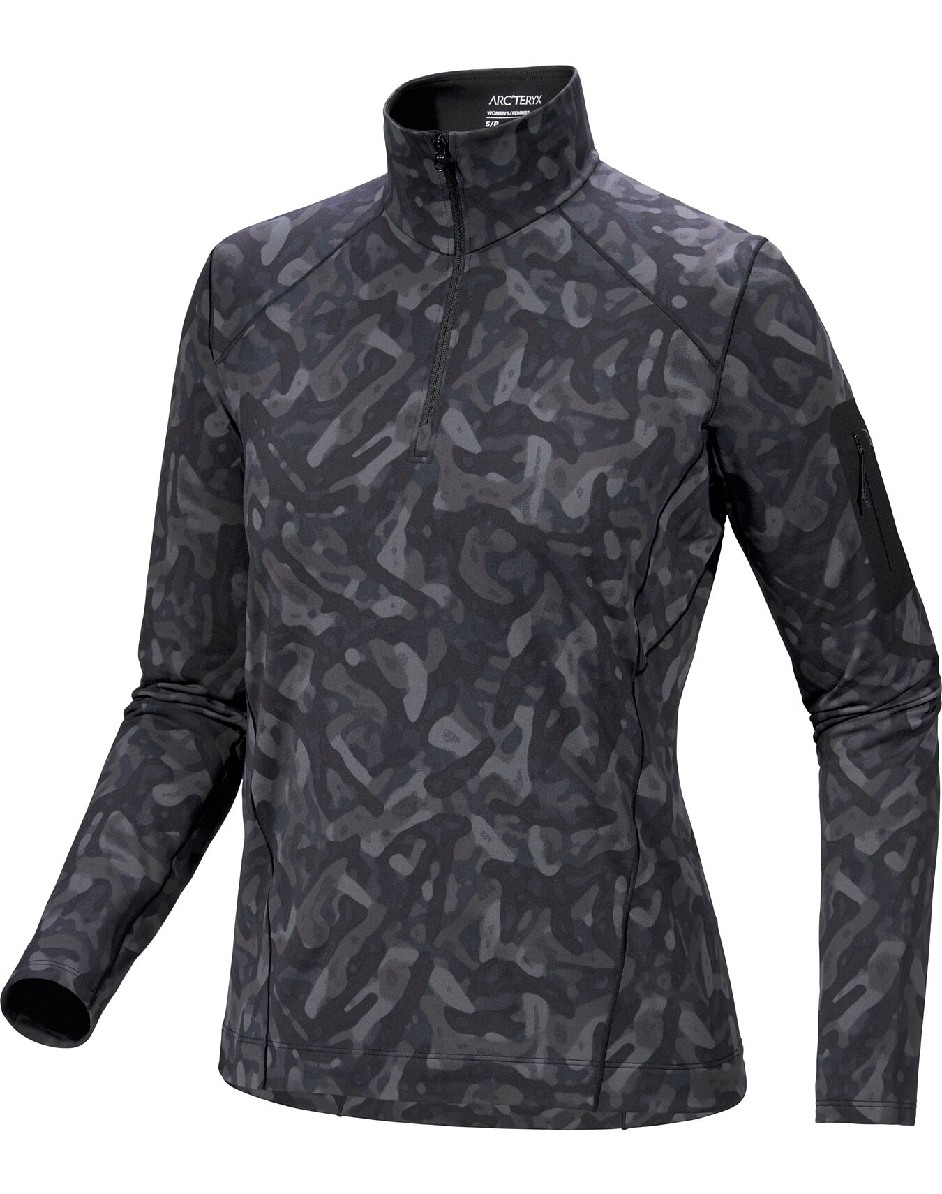 Rho Zip Neck Print - 1