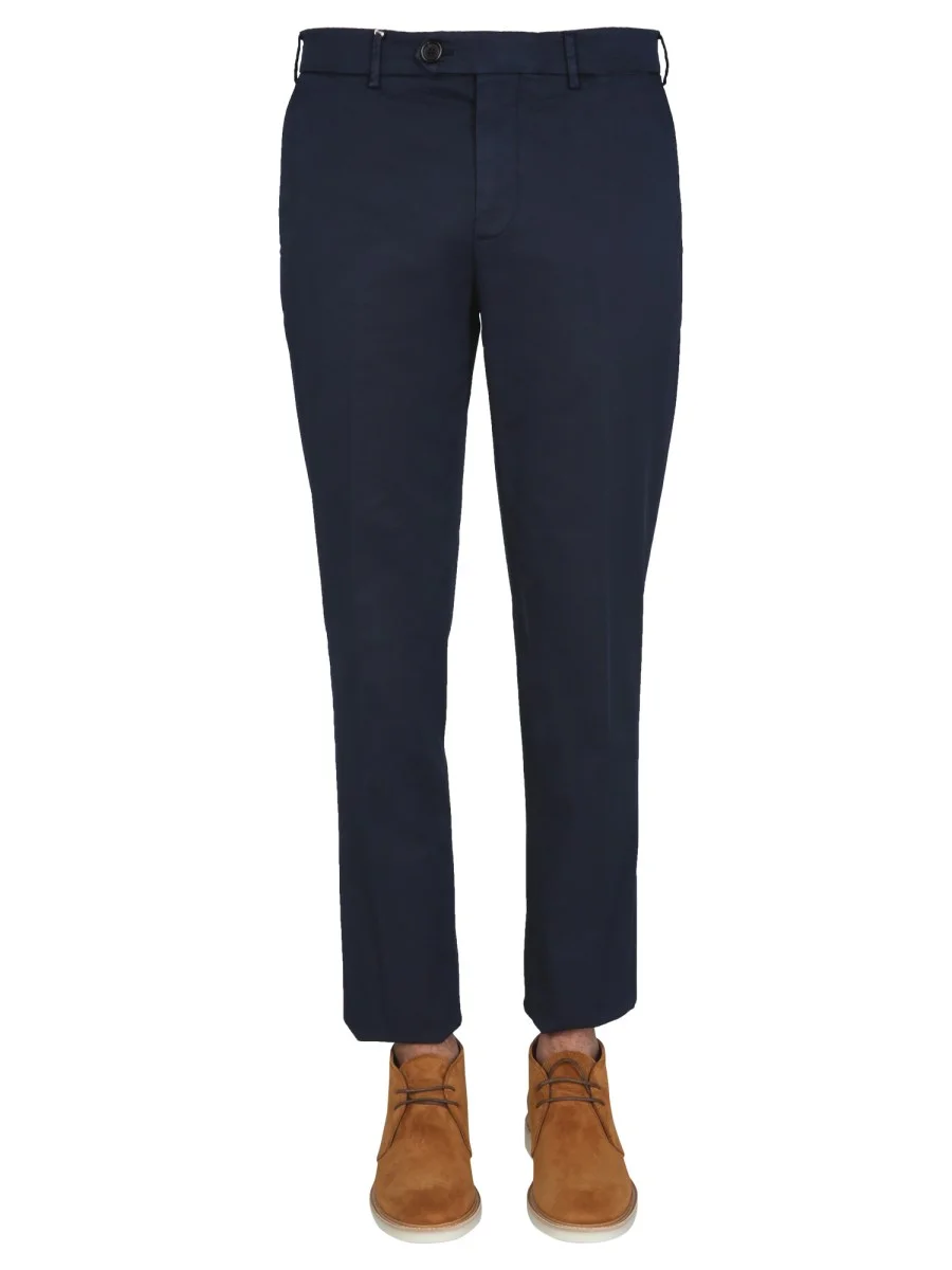 PANTALONE ITALIAN FIT IN GABARDINE DI COTONE AMERICAN PIMA COMFORT - 1