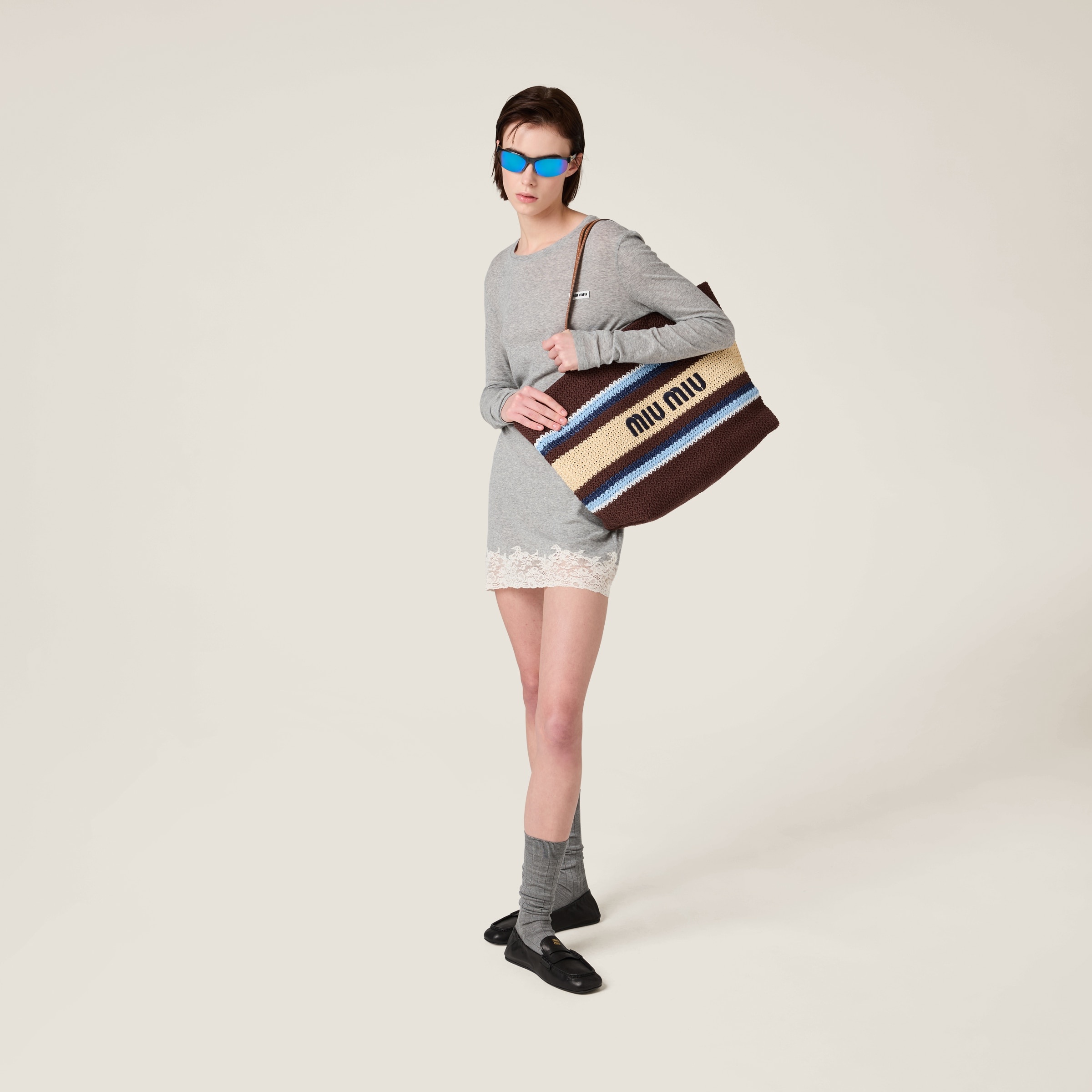 Raffia-effect woven tote bag - 2